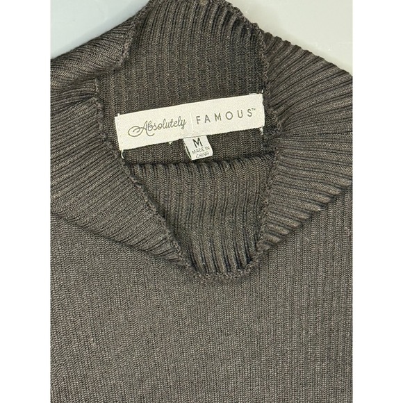 Absolutely Famous black mock turtleneck sweater size Medium - Picture 4 of 10